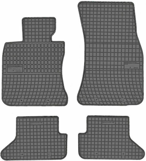 Frogum Set Covorașe Față și Spate 4buc din Furtun pentru BMW Serie 6 2003-2010 Negre