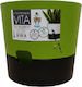 Viomes Vita 760 Blumentopf Selbstbewässerung 5lt 20x18cm in Grün Farbe