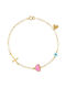 Bracelet Gold 9K Heart Mataki