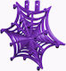 3D wall hanging "WEB" made of bio-impregnated material (PLA) (20X17X2cm) WEP C637 (galaxy violet)