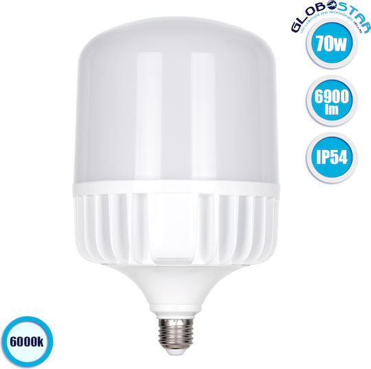 GloboStar Λάμπα LED 70W 240mm για Ντουί E27 Ψυχρό Λευκό 6900lm