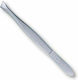 Credo Eyebrow Tweezer with Slanted Nose Silver