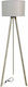 Heronia FLW-01 Vintage Floor Lamp H154xW40cm. with Socket for Bulb E27 Gray