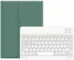 Usams BH642 US Layout Flip Cover Synthetic Leather with Keyboard English US Green/White (iPad 2017/2018 9.7") IPO97YRXX02