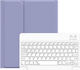 Usams BH642 Flip Cover Piele artificială cu Tastatură Engleză SUA Violet (iPad 2017/2018 9.7" - iPad 2017/2018 9.7") IPO97YRXX03