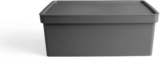 Viomes Nova Plastic Cutie de Depozitare cu Capac Gri 28x18.5x13.5cm 1buc