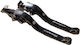Set of Motorcycle Brake/Clutch Levers Flexible Adjustable for Honda Transalp 650 Black 25001393