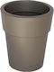 Viomes Linea 870 Flower Pot 3.5lt 20x18.5cm Taupe