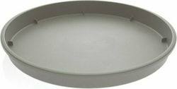 Viomes Linea 889 Στρογγυλό Πιάτο Γλάστρας Ash Grey 12.5x12.5cm