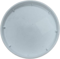 Viomes Linea 889 Στρογγυλό Πιάτο Γλάστρας σε Λευκό Χρώμα 12.5x12.5cm