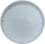 Viomes Linea 889 Στρογγυλό Πιάτο Γλάστρας σε Λευκό Χρώμα 12.5x12.5cm