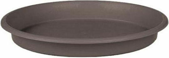 Viomes Terracotta 265 Plate Pot Plastic Titanium Grey 36x36cm