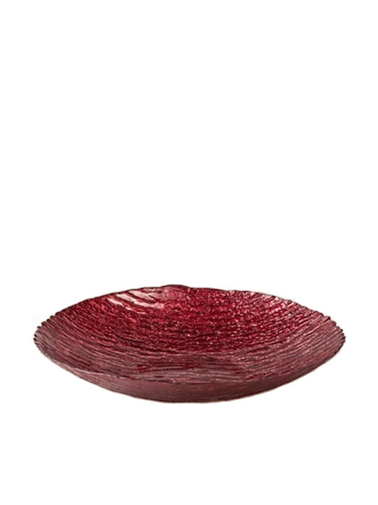 Espiel Ramos Bol Decorativ Sticlă Red 40x40cm 1buc
