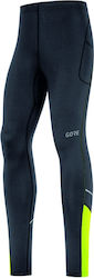 Gore Wear R3 Mid Tights 100532 Ανδρικό Αθλητικό Κολάν Μακρύ Μαύρο/Neon Yellow