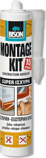Bison Montagekit® Super Strength Σφραγιστική Σιλικόνη Ξύλου Μπεζ 310ml
