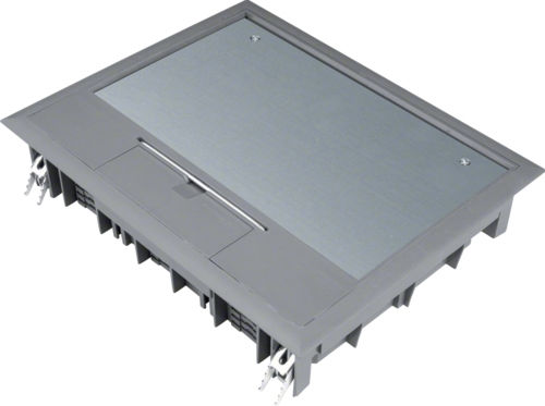 Hager Flush Electrical Box in Gray Color