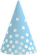 Party Hats Blue Polka Dot Hats 6pcs 6pcs