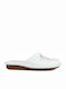 Anatomical Leather Women's Slippers White