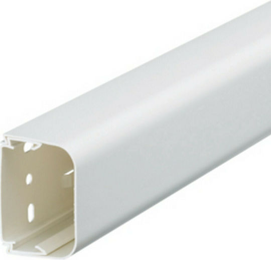 Hager Tehalit Clima Canal de Cablu cu suport perforat din Plastic Alb Set 2buc 2m