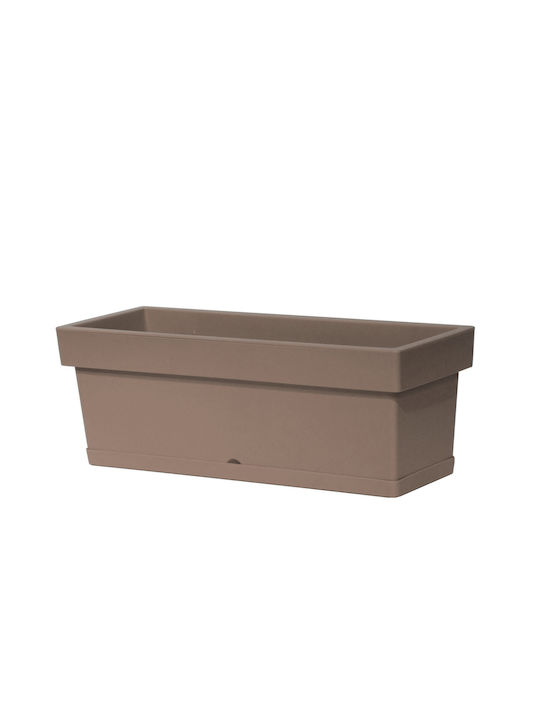 Viomes Linea Blumenkasten Kunststoff Taupe 58x1...