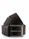 Kouros Men's Belt Leather Brown