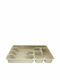 Venus Besteckeinsatz für Schubladen Kunststoff 34x26x4,5 cm Beige