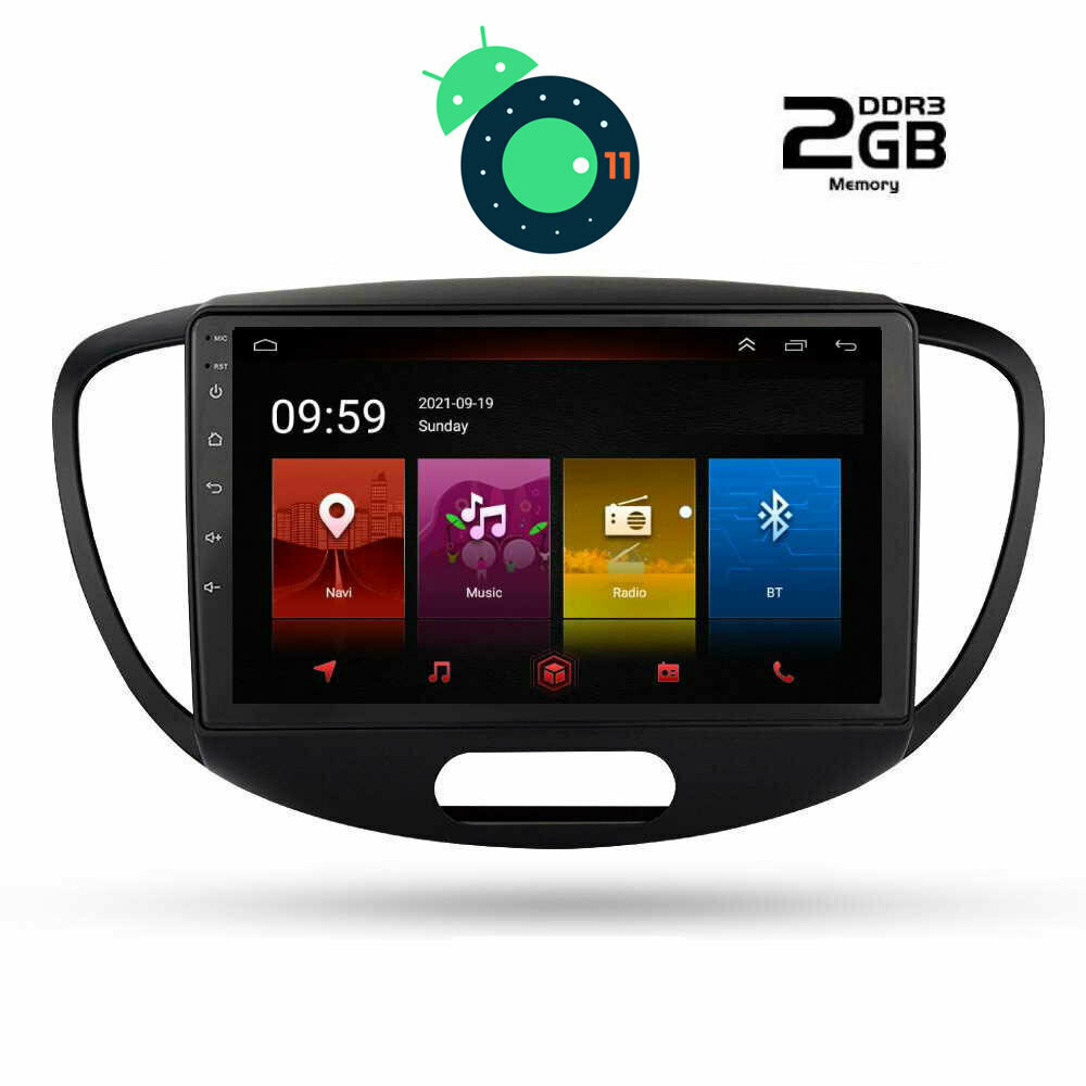 Digital IQ Ηχοσύστημα Αυτοκινήτου για Hyundai i10 (Bluetooth/USB/WiFi/GPS) με Οθόνη 9" Skroutz.gr