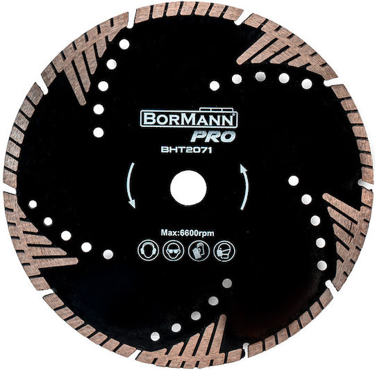 Bormann Pro BHT2071 Triangle Turbo Disc de tăiere Materiale de construcție 125mm