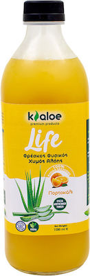 Kaloe Life Φρέσκος Φυσικός Χυμός Αλόης 1000ml Πορτοκάλι