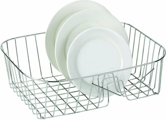 Karagiorgos Bros Στραγγιστήρι Γούρνας Inox Ασημί 36.5x31x12cm