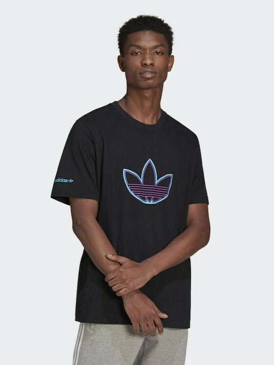 Adidas Sprt Ανδρικό T-shirt Μαύρο με Λογότυπο