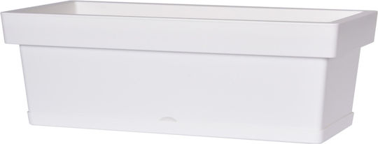 Viomes Linea Кутия за саксии Пластмаса Бял 58x18x17см.