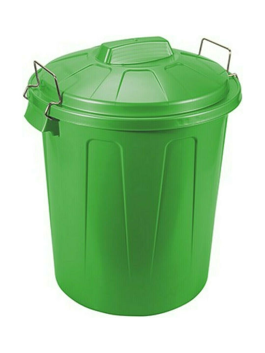 Hega Hogar 13722 Plastic Waste Bin 51lt Green