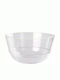 Hega Hogar Plastic Salad Bowl Transparent 20.6x20.6x9.6cm