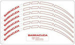 Barracuda Αυτοκόλλητη Ταινία Ζάντας NS5400/B Κόκκινο/Λευκό
