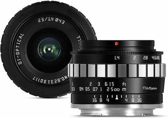 TTArtisan Crop Φωτογραφικός Φακός F/1.4 APS-C Wide Angle για Sony E Mount Μαύρος
