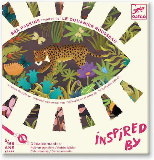 Djeco Painting Create with Stickers Rousseau Animals in Nature for Children 5+ years Years