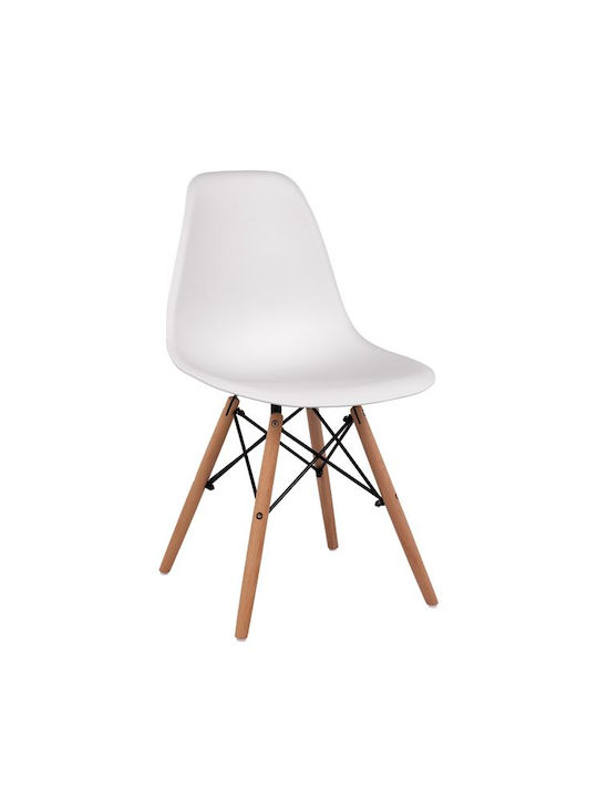 Kitchen Chair Made of Polypropylene White 46x50...