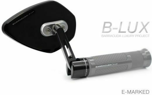 Barracuda Καθρέπτες Μοτοσυκλέτας Καθρέπτες Skin X-Bar End B-Lux 2τμχ Μαύρο