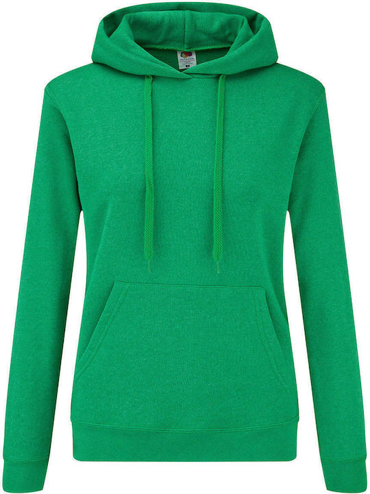Fruit of the Loom Werbe-Hoodie Retro Heather Green