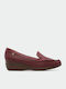 117049 Mocasini Dama În Culoare Burgundy
