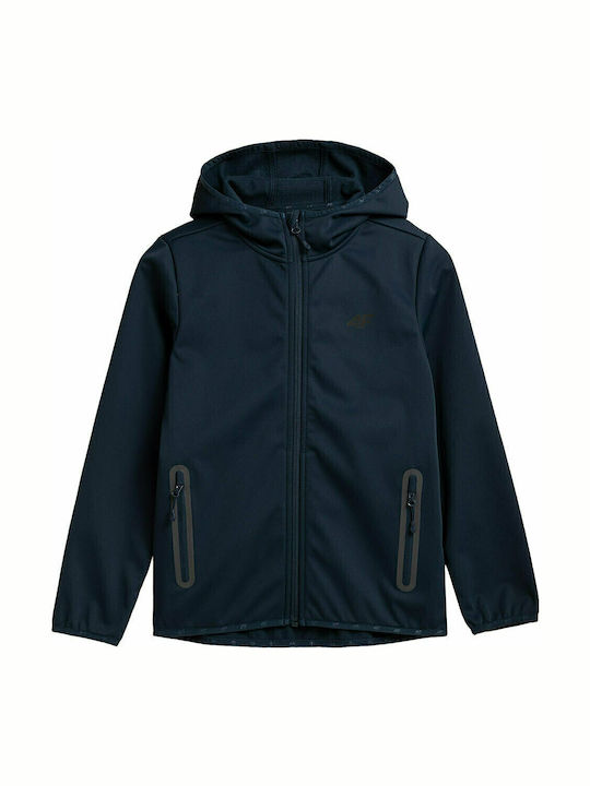 Kids' Casual Jacket Short with Hood Blue