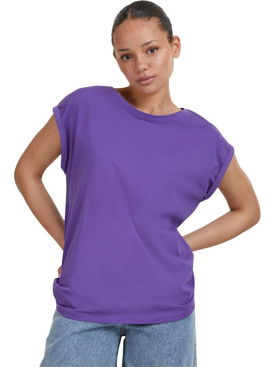Urban Classics Γυναικείο T-shirt Ultraviolet