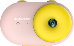 AgfaPhoto Realikids Water Proof Kompakte Kamera 32MP mit Bildschirmgröße 2.4" Rosa