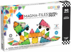 Magna-Tiles Joc de construcție magnetic Frost Colors Grand Prix pentru copii de 3++ ani