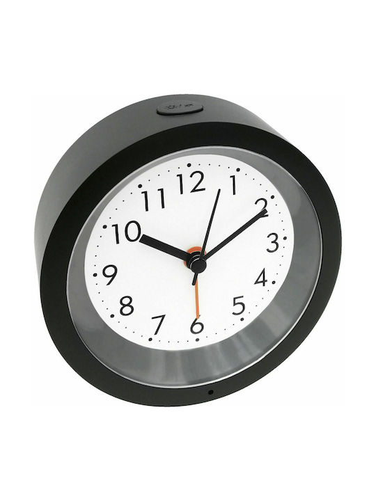 Mebus Επιτραπέζιο Ρολόι με Ξυπνητήρι Μαύρο 25628
