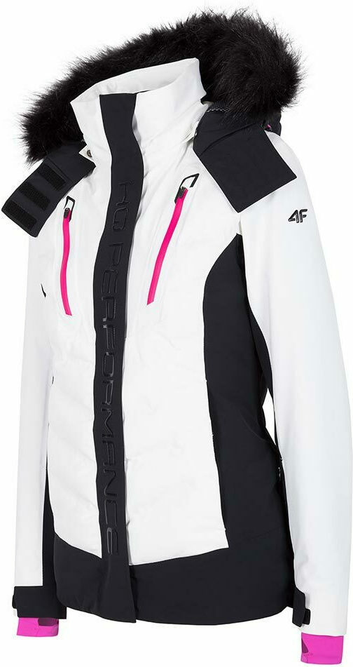 4F Women s Ski Snowboard Jacket White H4Z19 KUDN010 10S Skroutz.cy