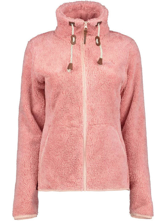 Icepeak Karmen Women's Cardigan with Zipper Pink