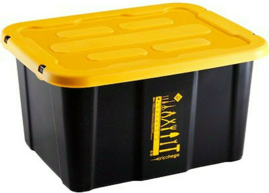 Hega Hogar Kunststoff Aufbewahrungsbox mit Deckel 30lt