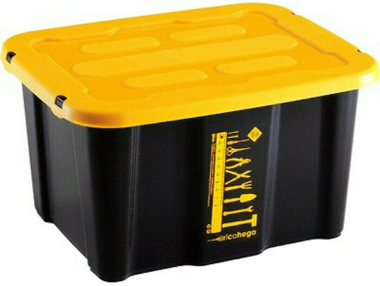 Hega Hogar Kunststoff Aufbewahrungsbox mit Deckel 55lt